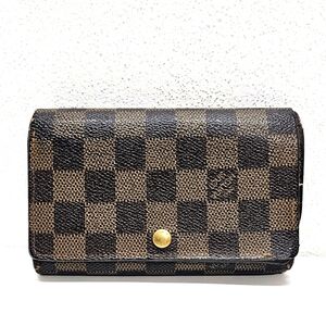 Louis Vuitton Damier Ebene Porte-Monnaie Tresor Wallet GA0052